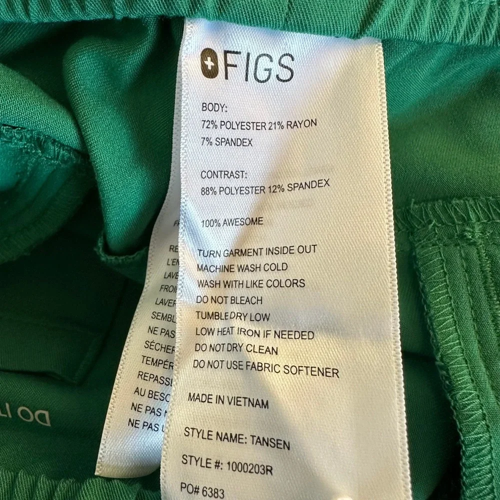 NEW FIGS Tansen Jogger Scrub Pants Mens Large Regular Green 1000203R NWT